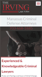 Mobile Screenshot of manassascriminalattorney.com